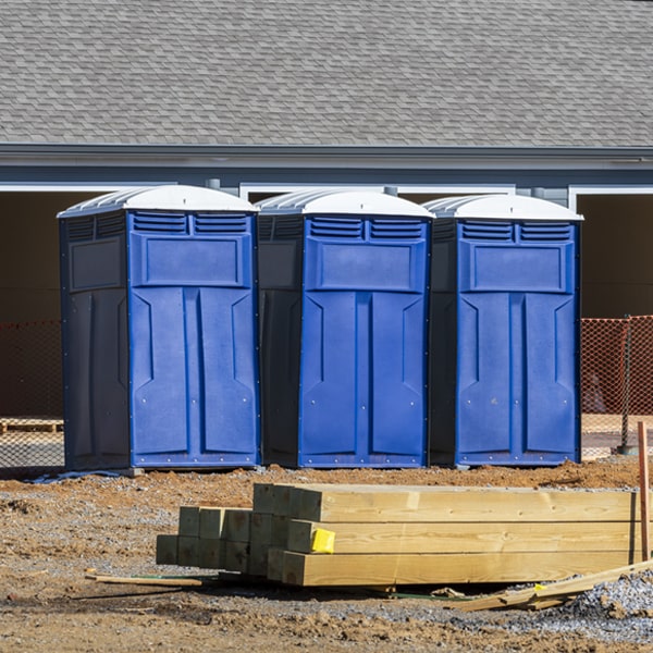 are there any restrictions on where i can place the portable restrooms during my rental period in Grant Park Illinois